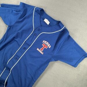 Texas Rangers Stadium Give Baseball #00 Royal Blue Jersey Size Small Mesh